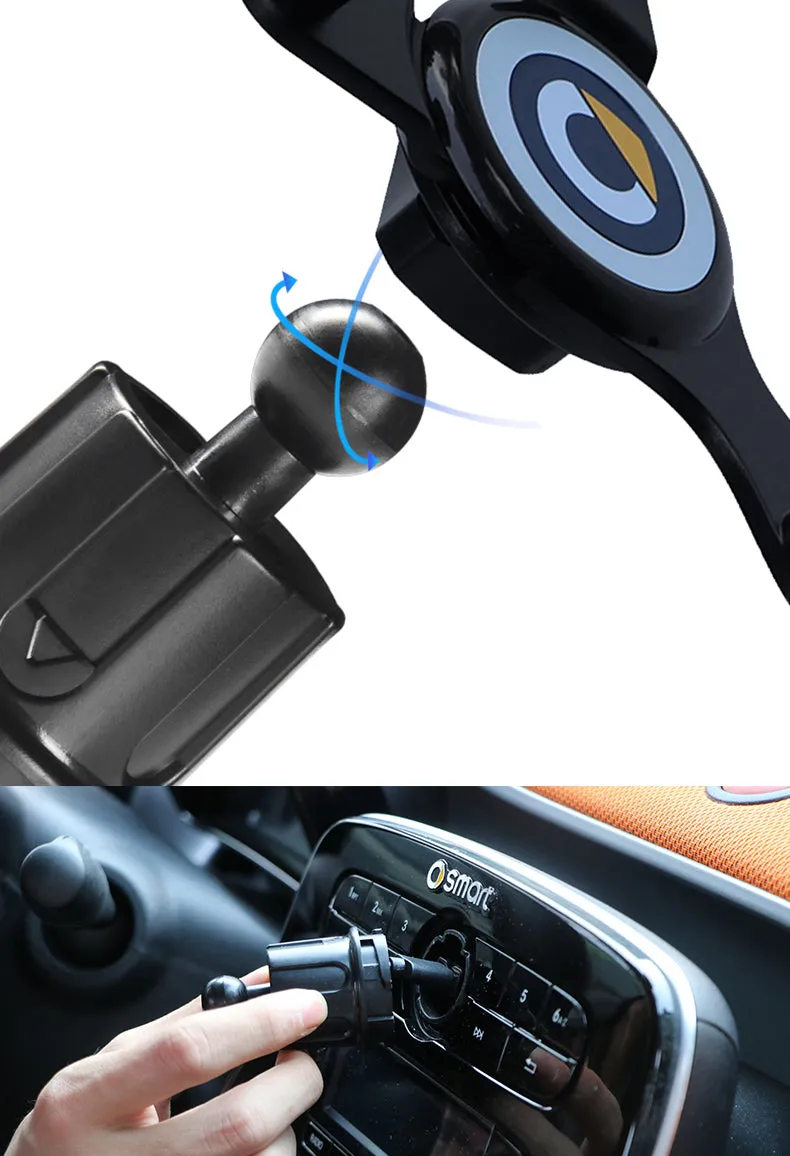 Mobile Phone Charging Navigation Bracket For Mercedes Smart 453 451 450 Fortwo Forfour Interior Accessories