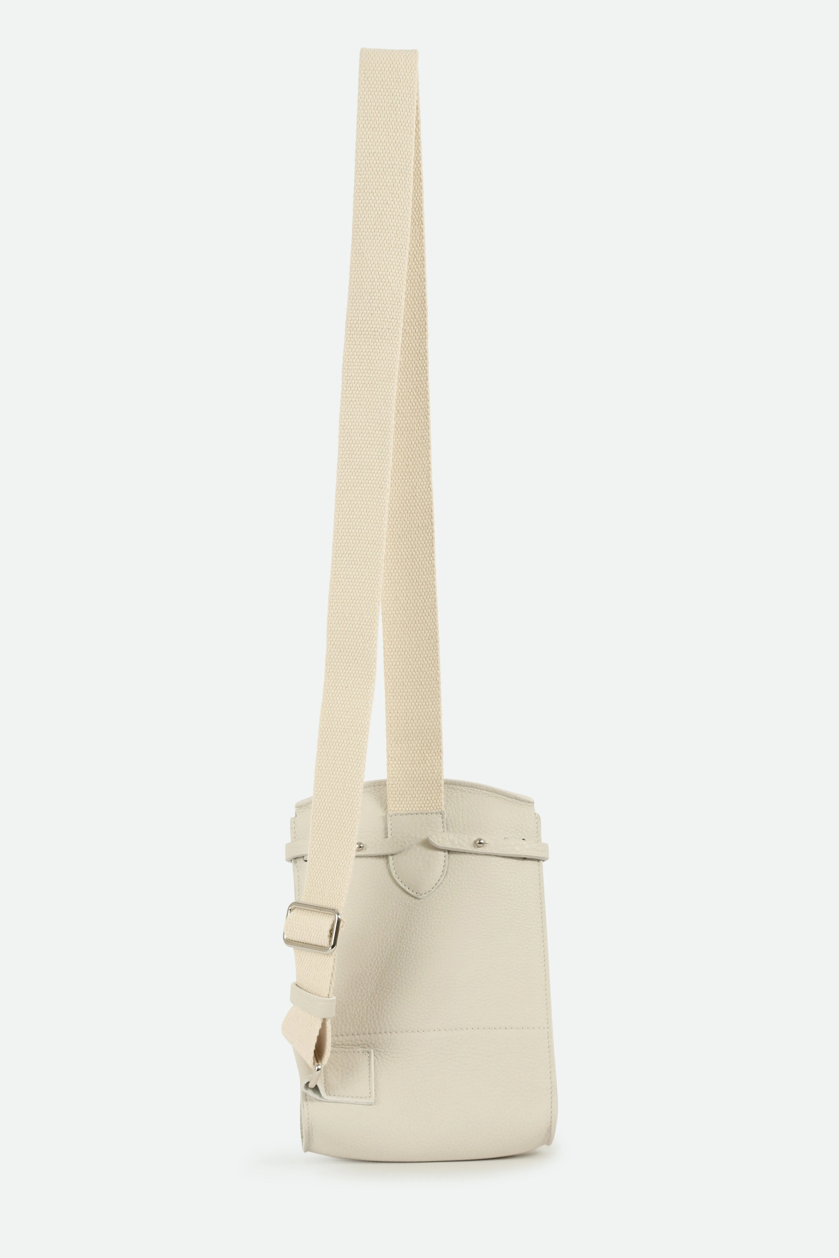 MONZA ITALIAN LEATHER CROSSBODY BUTTER WHITE