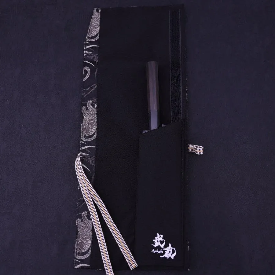 Musashi Japanese Style Kitchen Knife Roll White Tora(Tiger) 1 Pocket Handmade