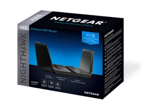 Nighthawk 8-Stream Dual-Band WiFi 6 Router (up to 6Gbps) with NETGEAR Armor, MU-MIMO, USB 3.0 ports