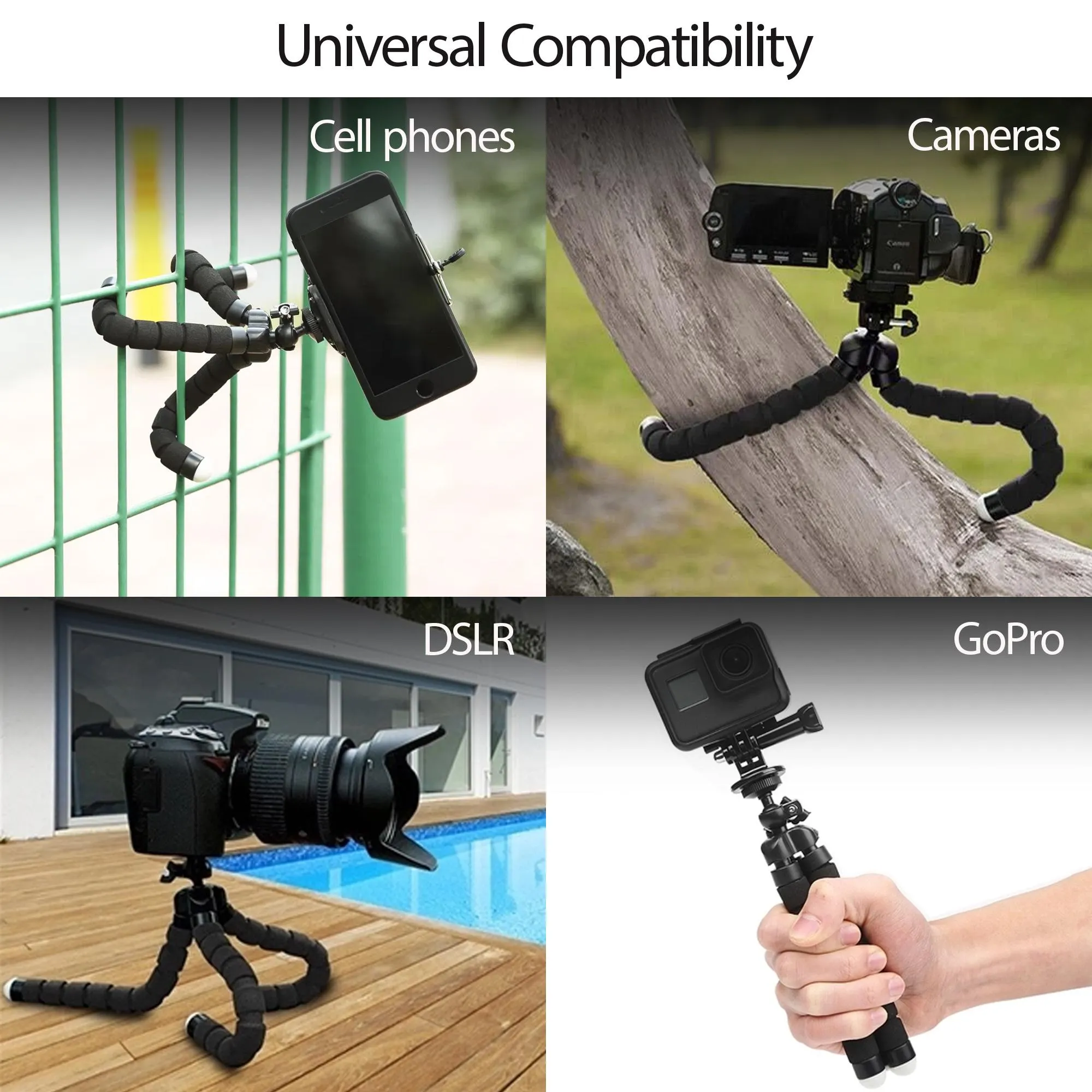 Octopus Tripod Universal Adjustable Stand Phone Holder for iPhone