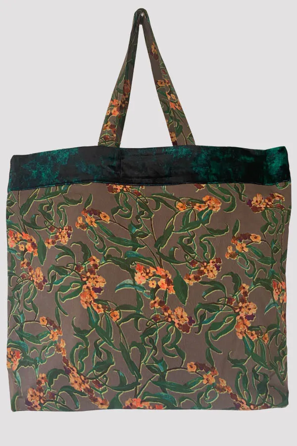 Oleander Green/Brown Shopper Bag