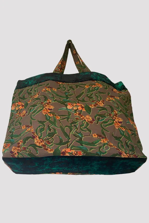 Oleander Green/Brown Shopper Bag