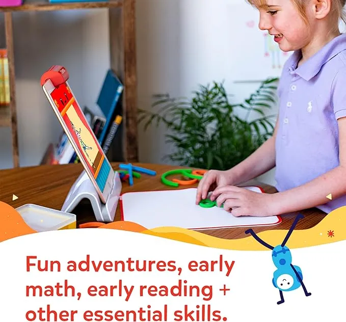 Osmo - Little Genius Starter Kit for iPad   Early Math Adventure - 6 Educational Learning Games - Ages 3-5 - Counting, Shapes, Phonics & Creativity