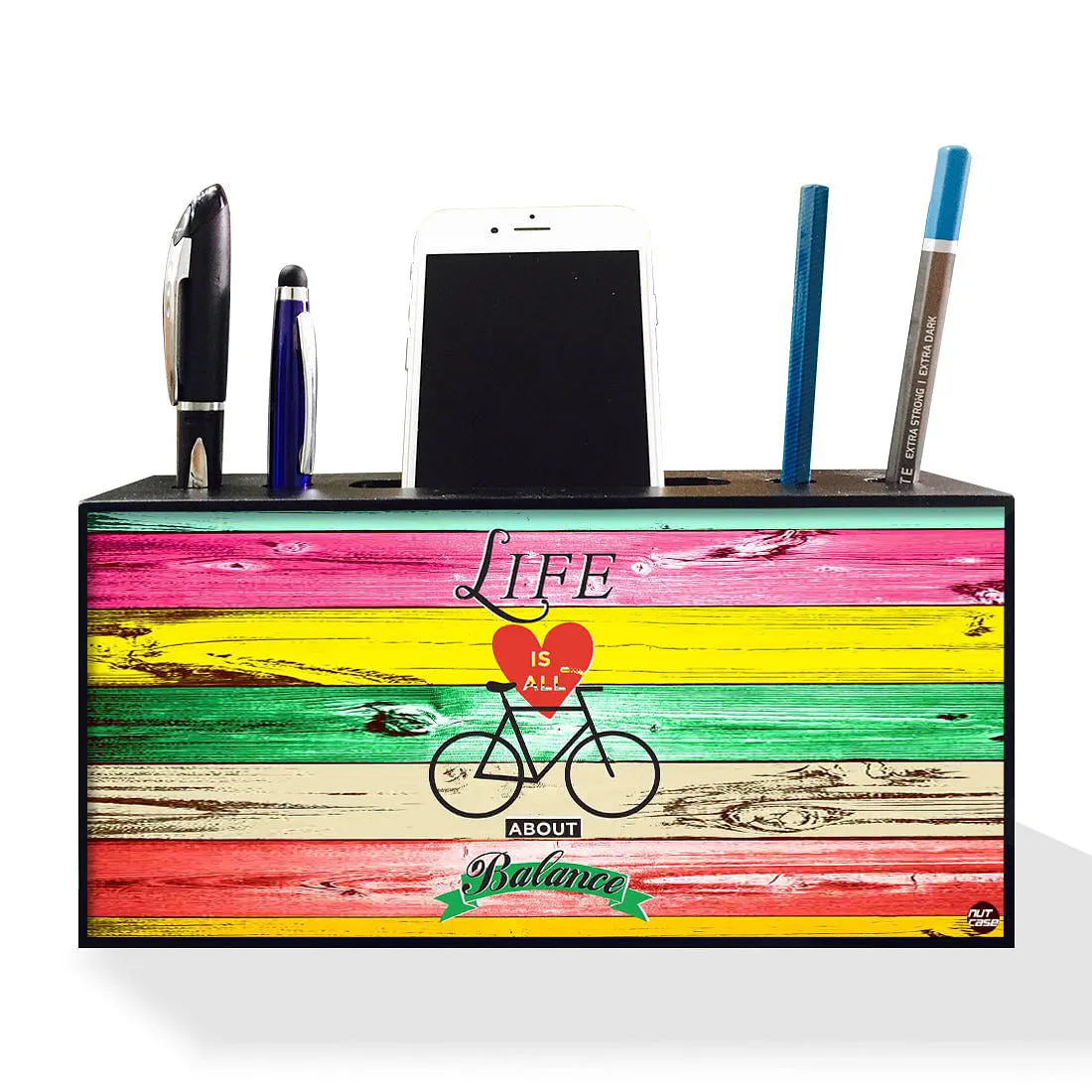 Pen Mobile Stand Holder Desk Organizer - Life Is All About Balance