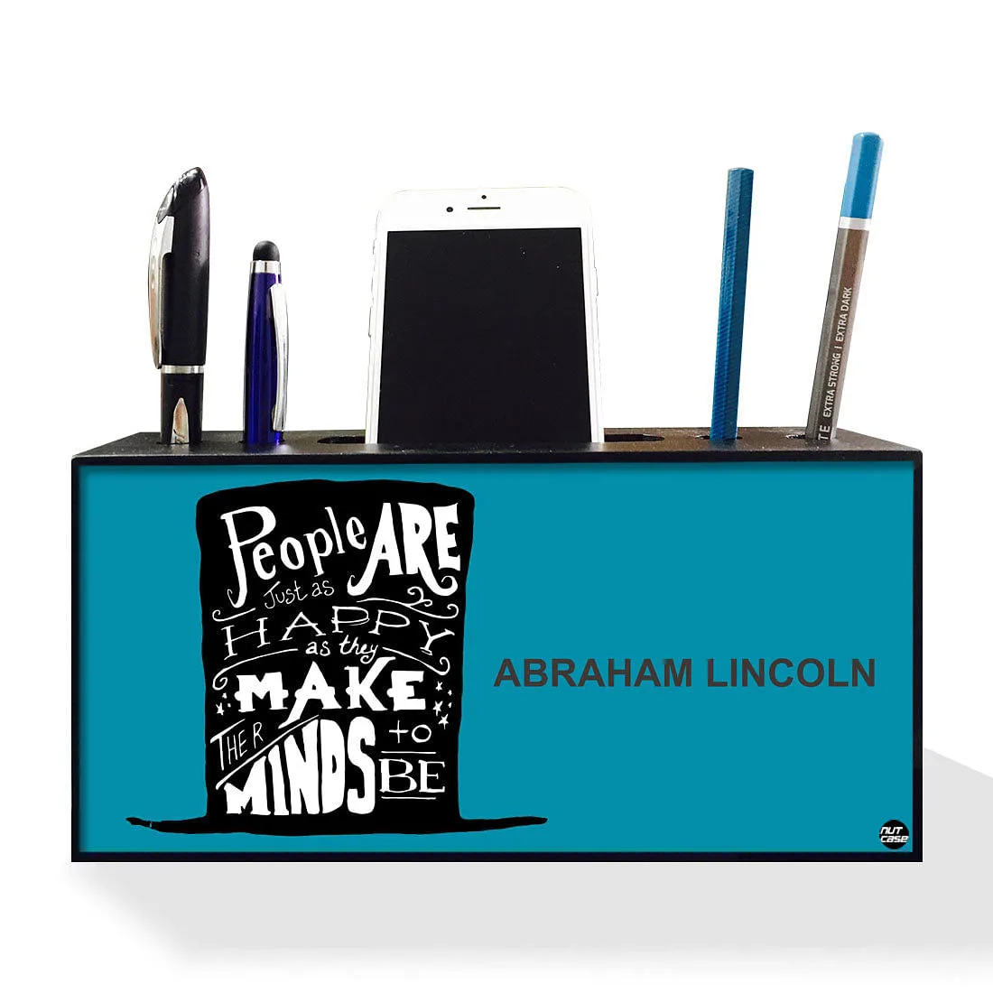 Pen Mobile Stand Holder Desk Organizer - People Are Just As Happy