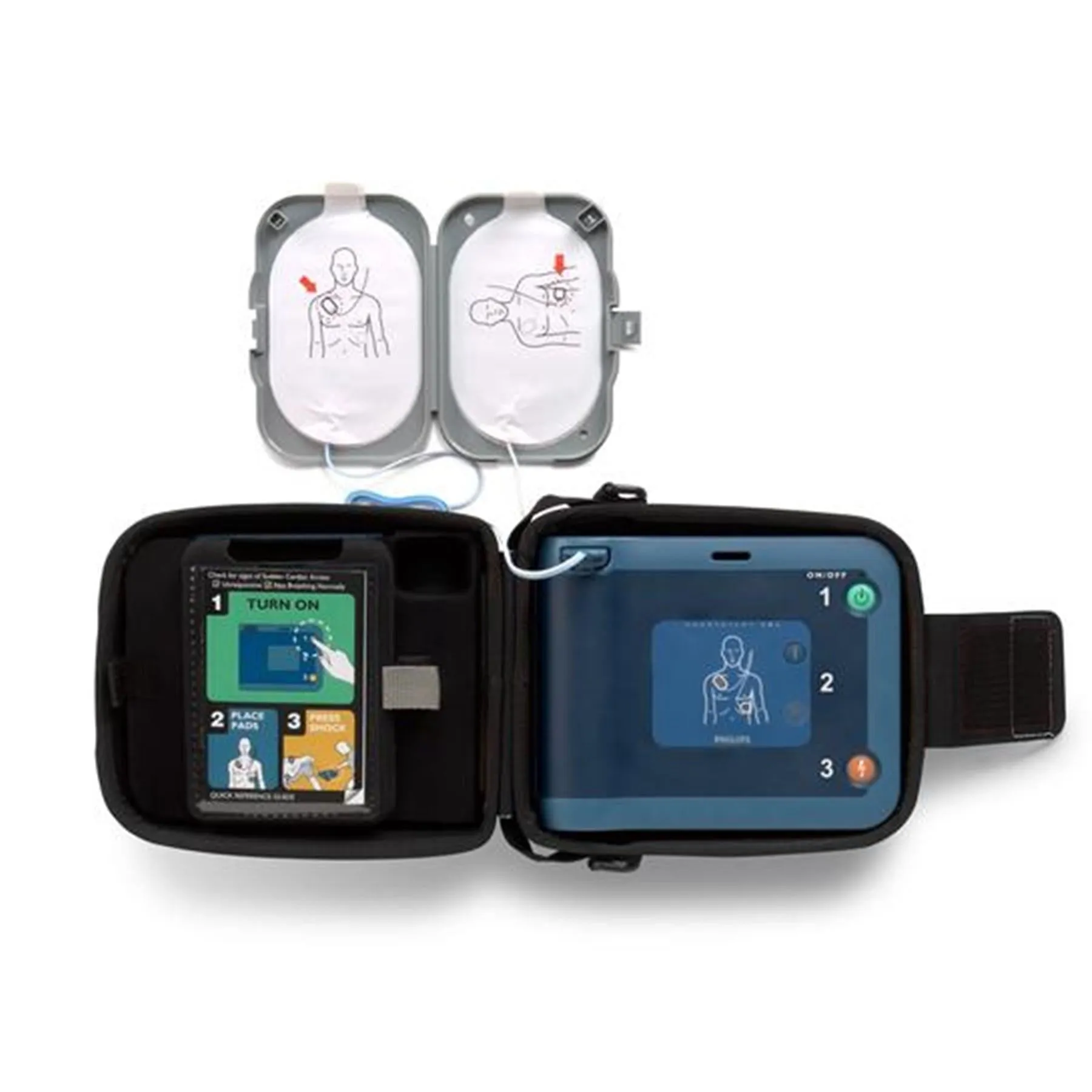 Philips | HeartStart FRx Defibrillator | Semi-Automatic | With Carrying Case & Battery