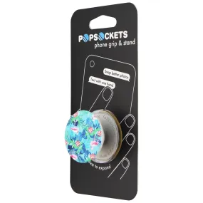 PopSockets Collapsible Grip & Stand for Phones and Tablet - Rainforest Flamingos