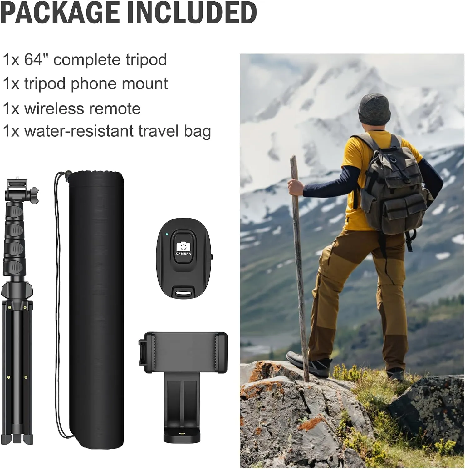 Portable Tripod Mount Stand for Cell Phone & Camera