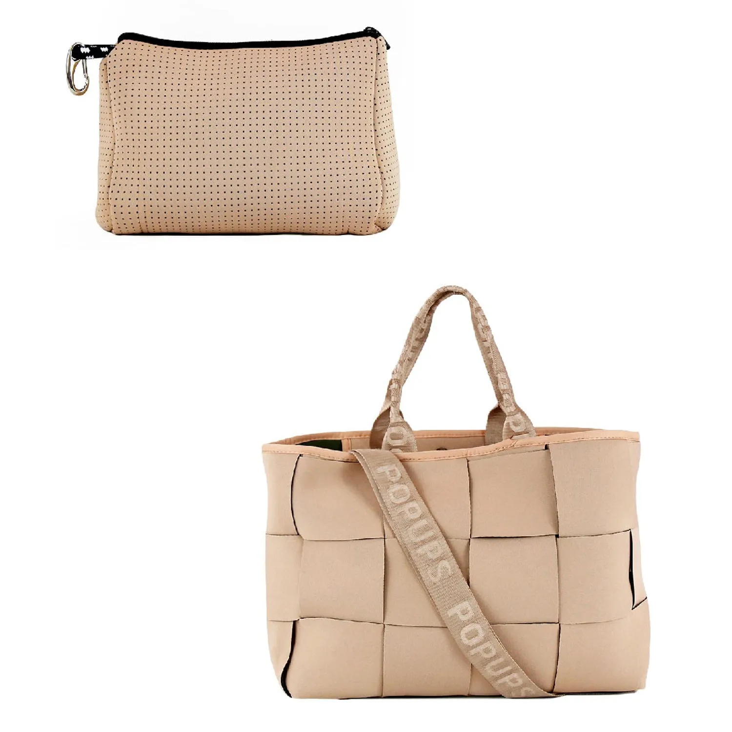 POUCH   ICON TOTE - TAN