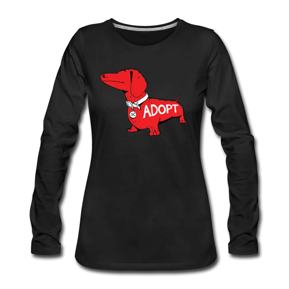 "Big Red Dog" Contoured Premium Long Sleeve T-Shirt