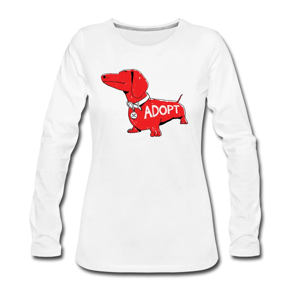 "Big Red Dog" Contoured Premium Long Sleeve T-Shirt