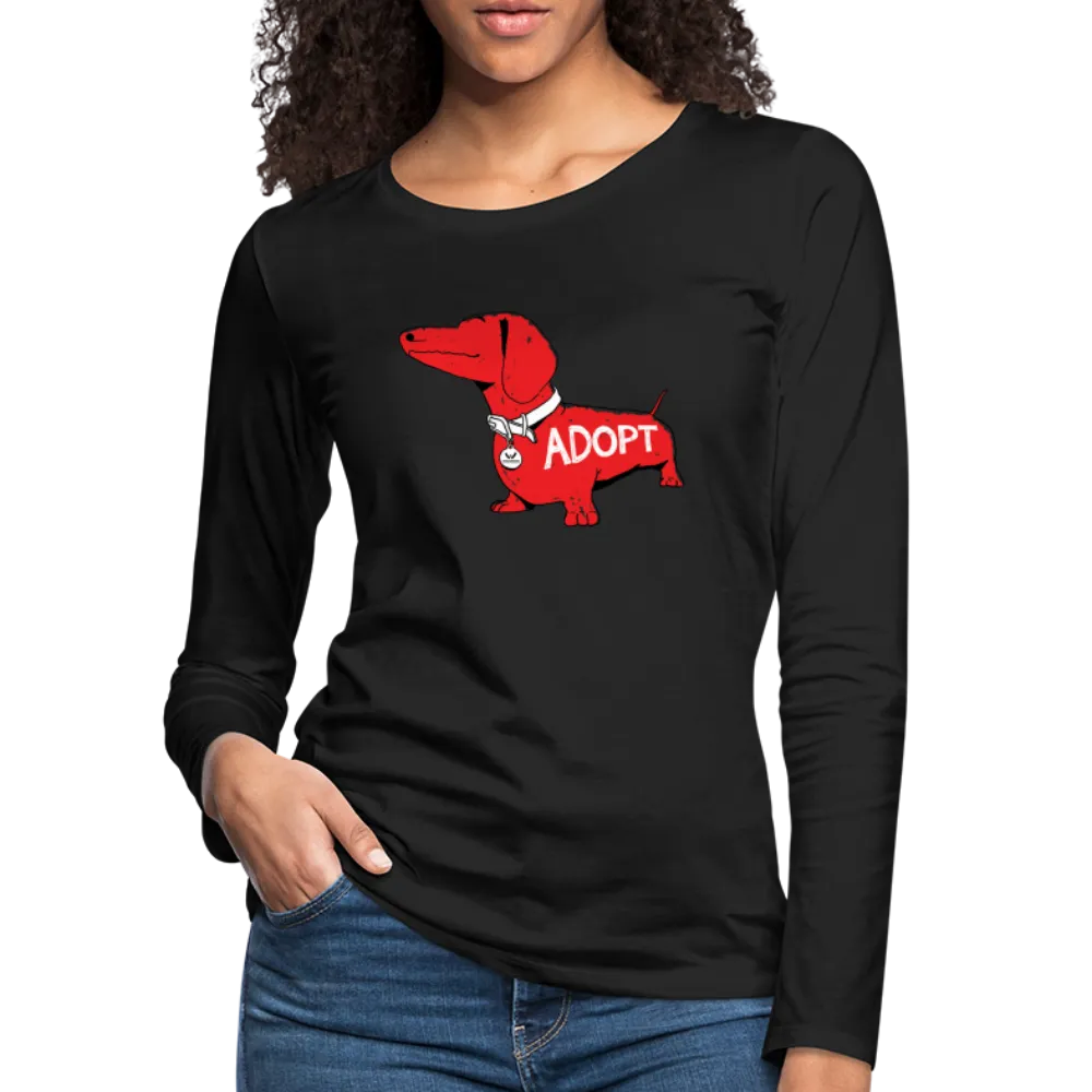 "Big Red Dog" Contoured Premium Long Sleeve T-Shirt