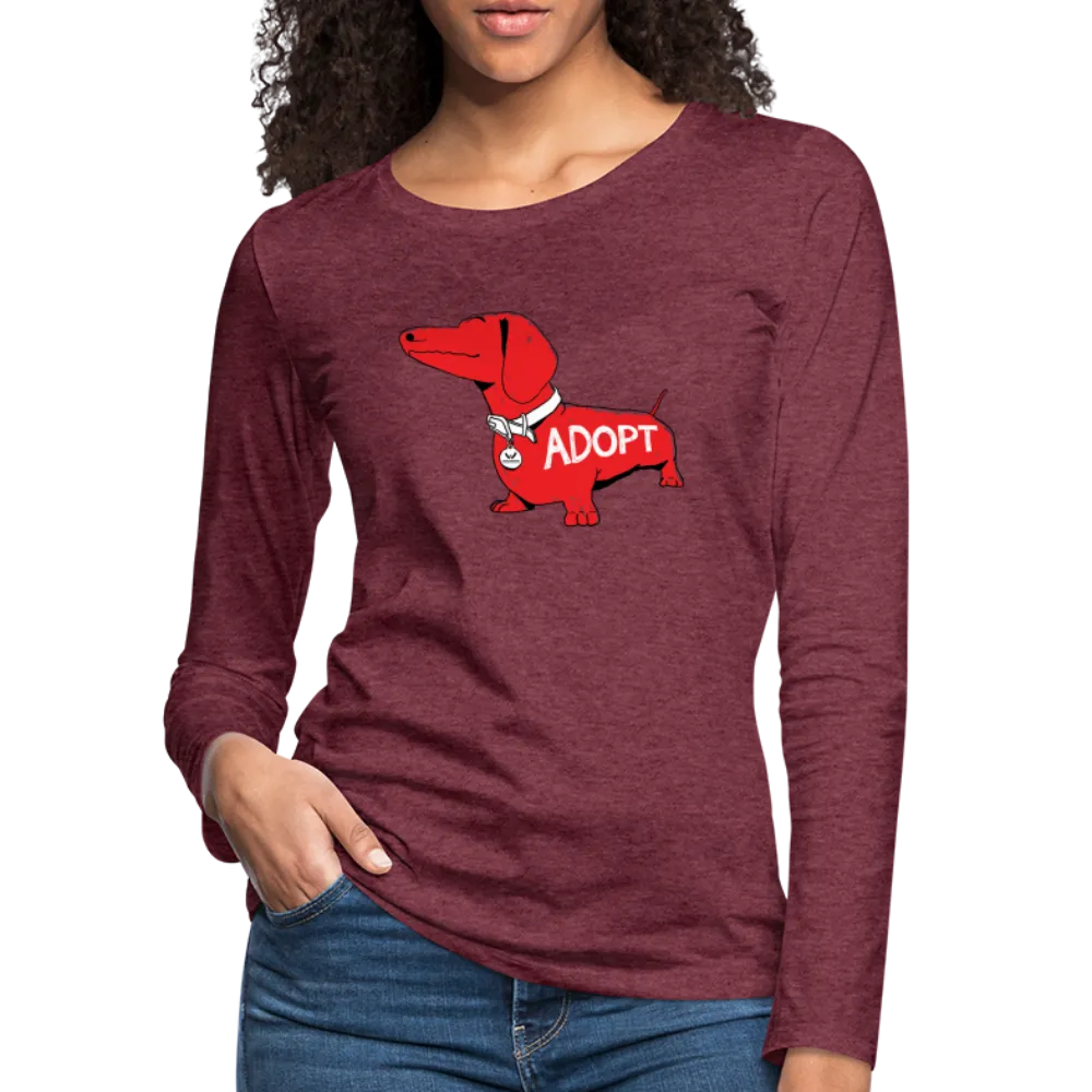 "Big Red Dog" Contoured Premium Long Sleeve T-Shirt