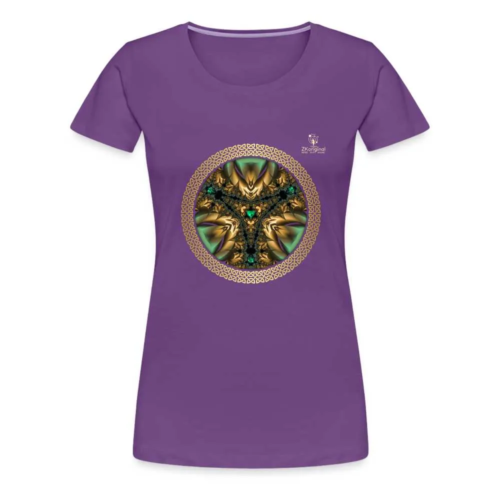 "Salutary Glow" Digital Art Print by ZK - Women’s Premium T-Shirt