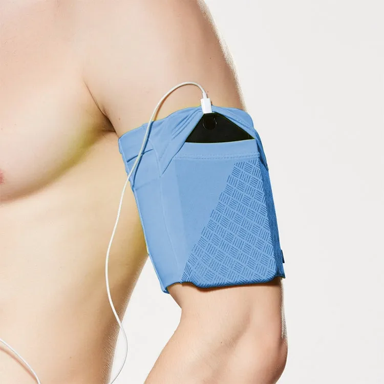 Reflective Motion Arm Bag Close Mobile Phone Bag, Size:L(Blue)