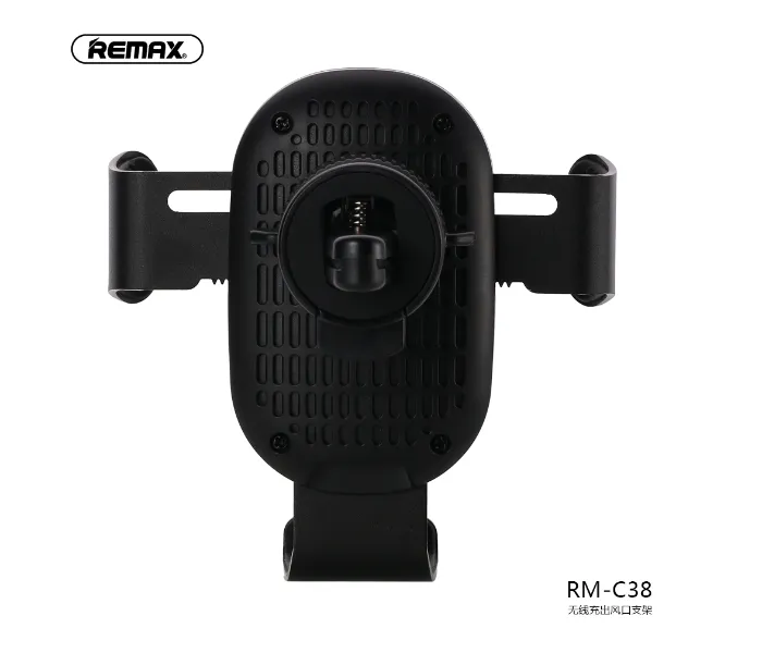 Remax RM-C38 Wireless Charger And Car Vent Mount Holder -Black