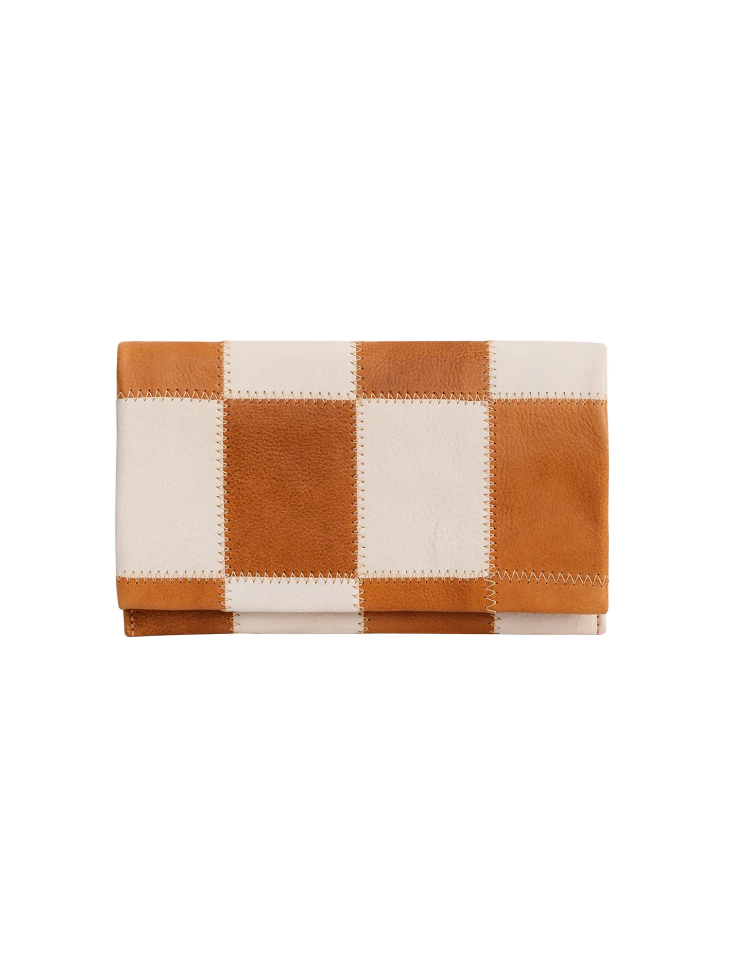 Retro Patchwork Leather Wallet