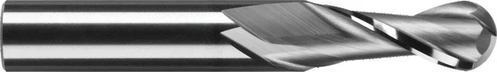 RobbJack - B-203-04 2 Flute Tuffy Ballnose Standard Length Tuffy Grade Carbide End 1/8" Mill