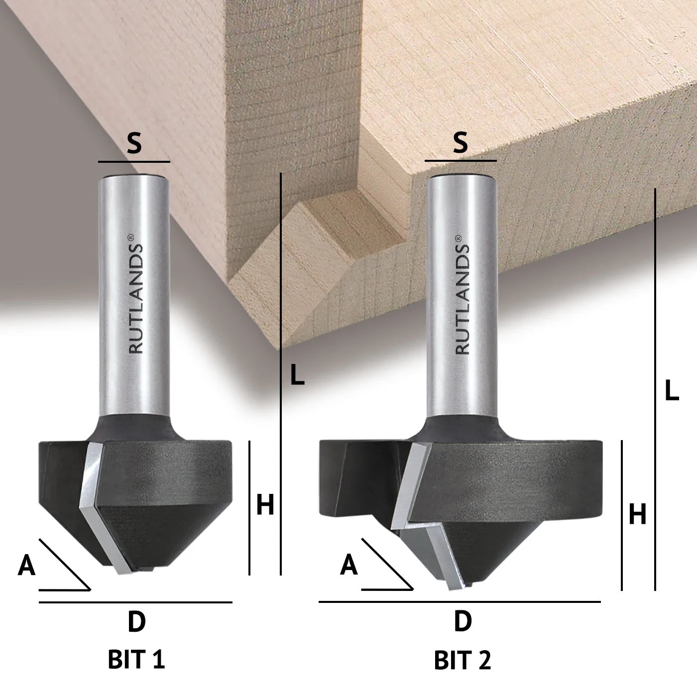 Router Bit Set - Lapped Mitre