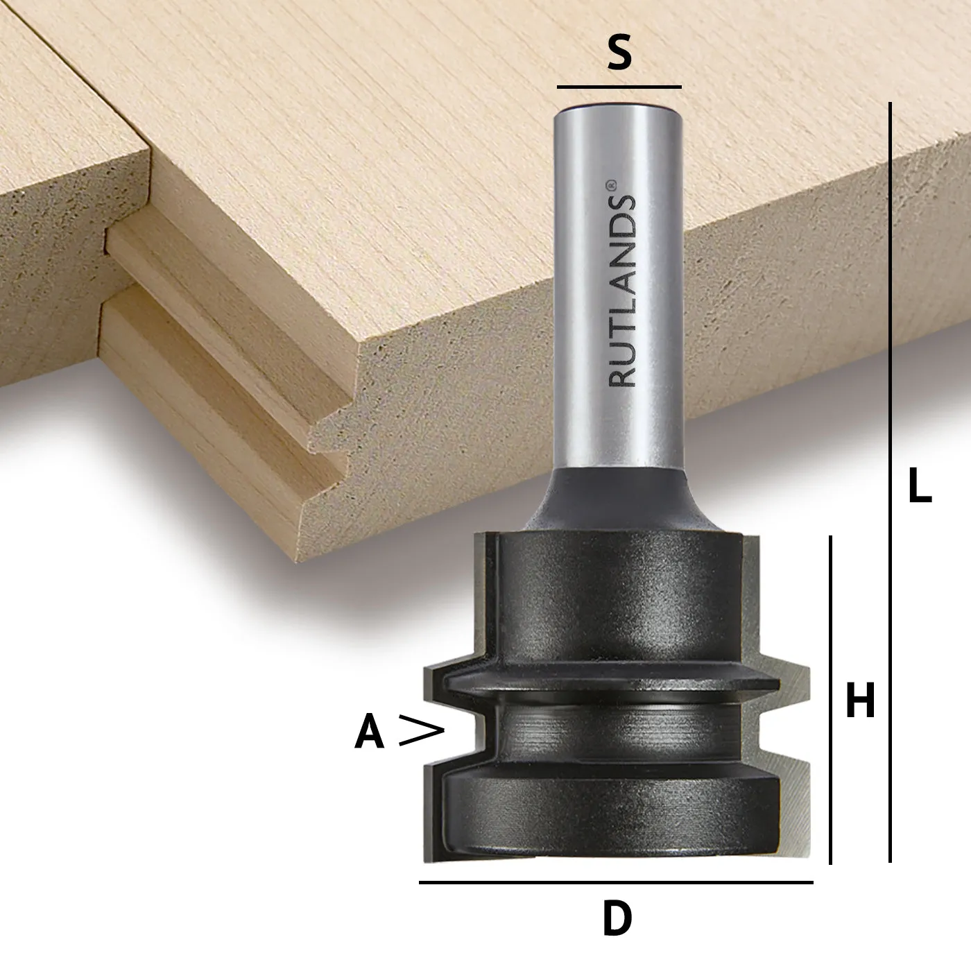 Router Bit Set - Raised Panel Door and Drawer with Backcutter - Roundover