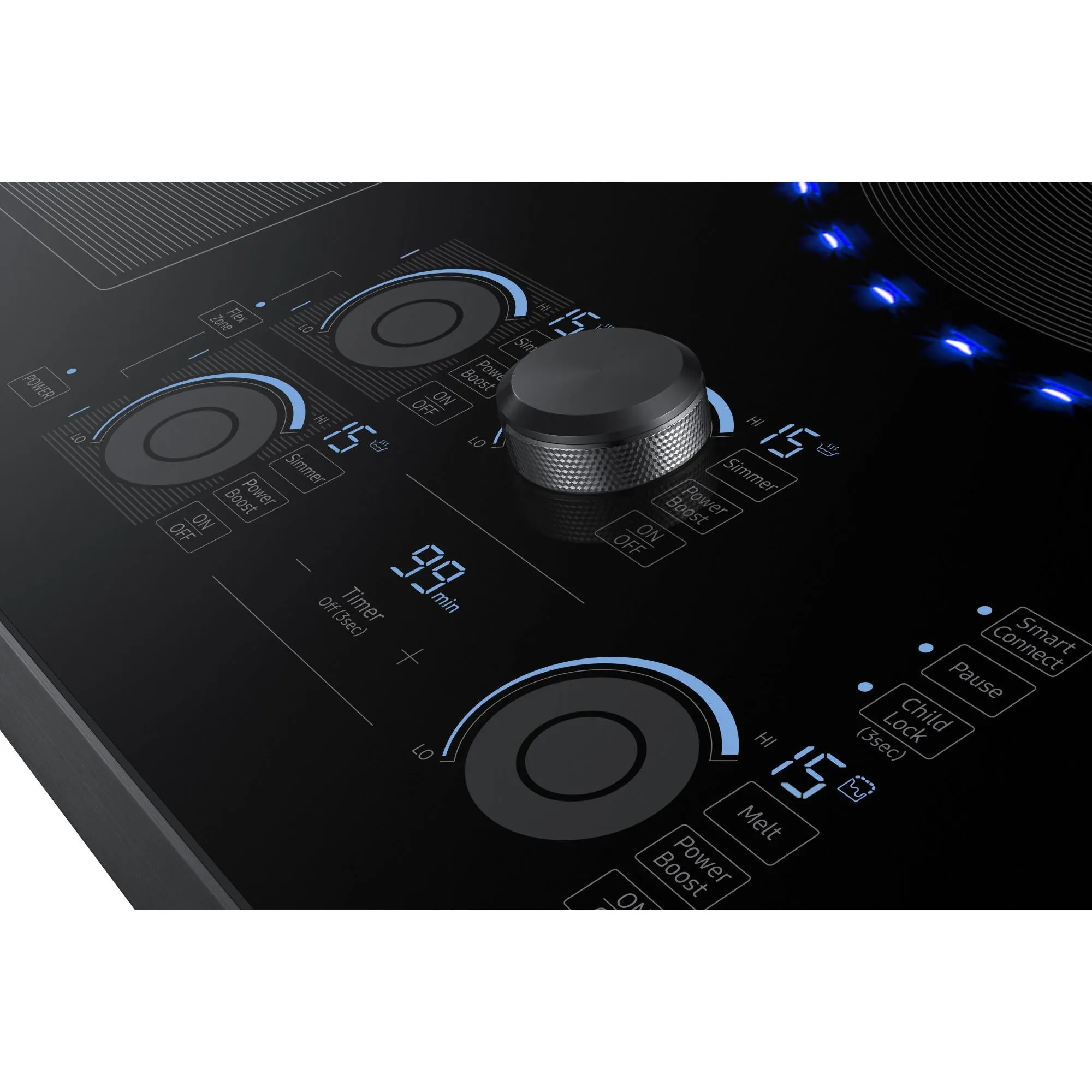 Samsung 30-inch Built-in Induction Cooktop with Virtual Flame Technology™ NZ30K7880UG/AA