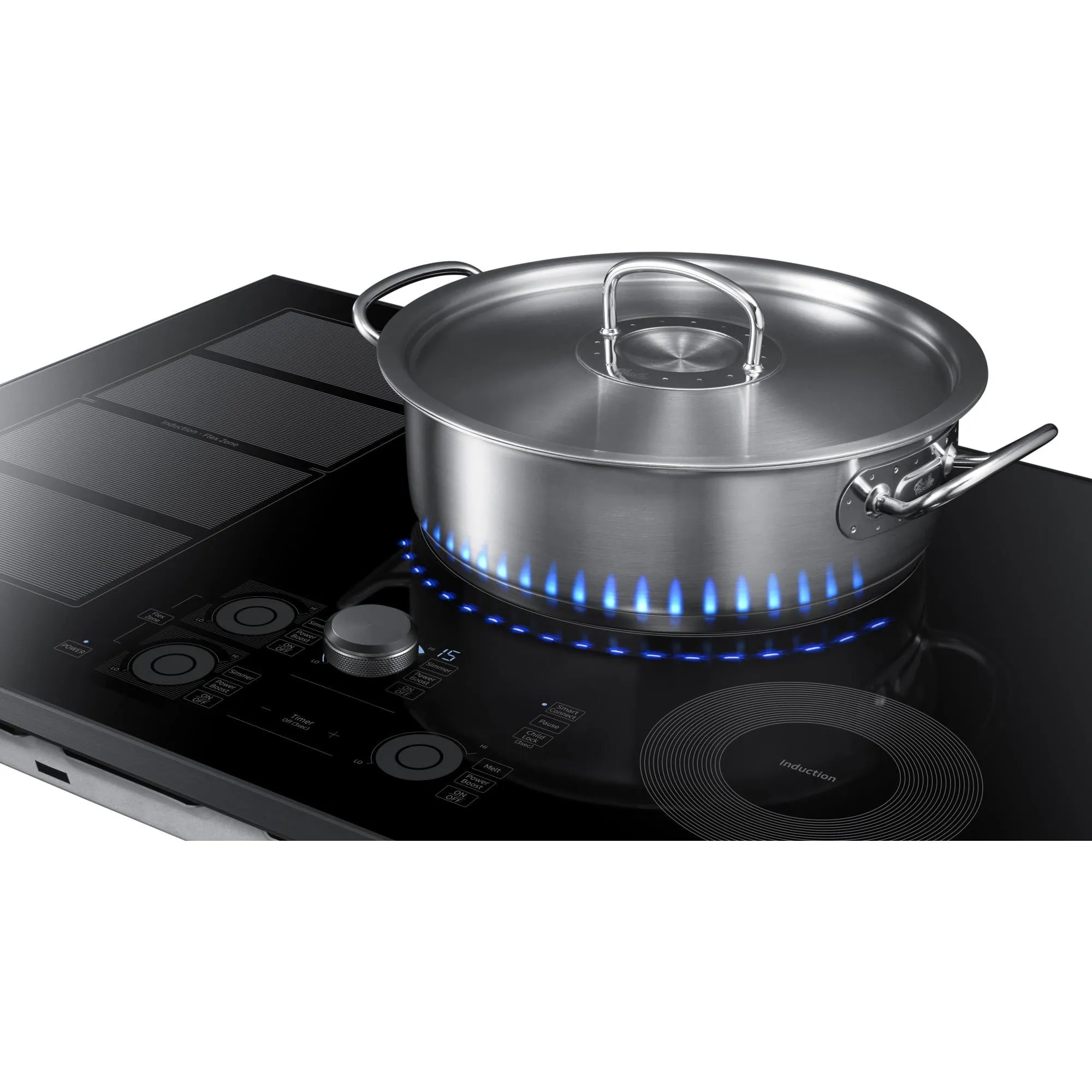 Samsung 30-inch Built-in Induction Cooktop with Virtual Flame Technology™ NZ30K7880UG/AA