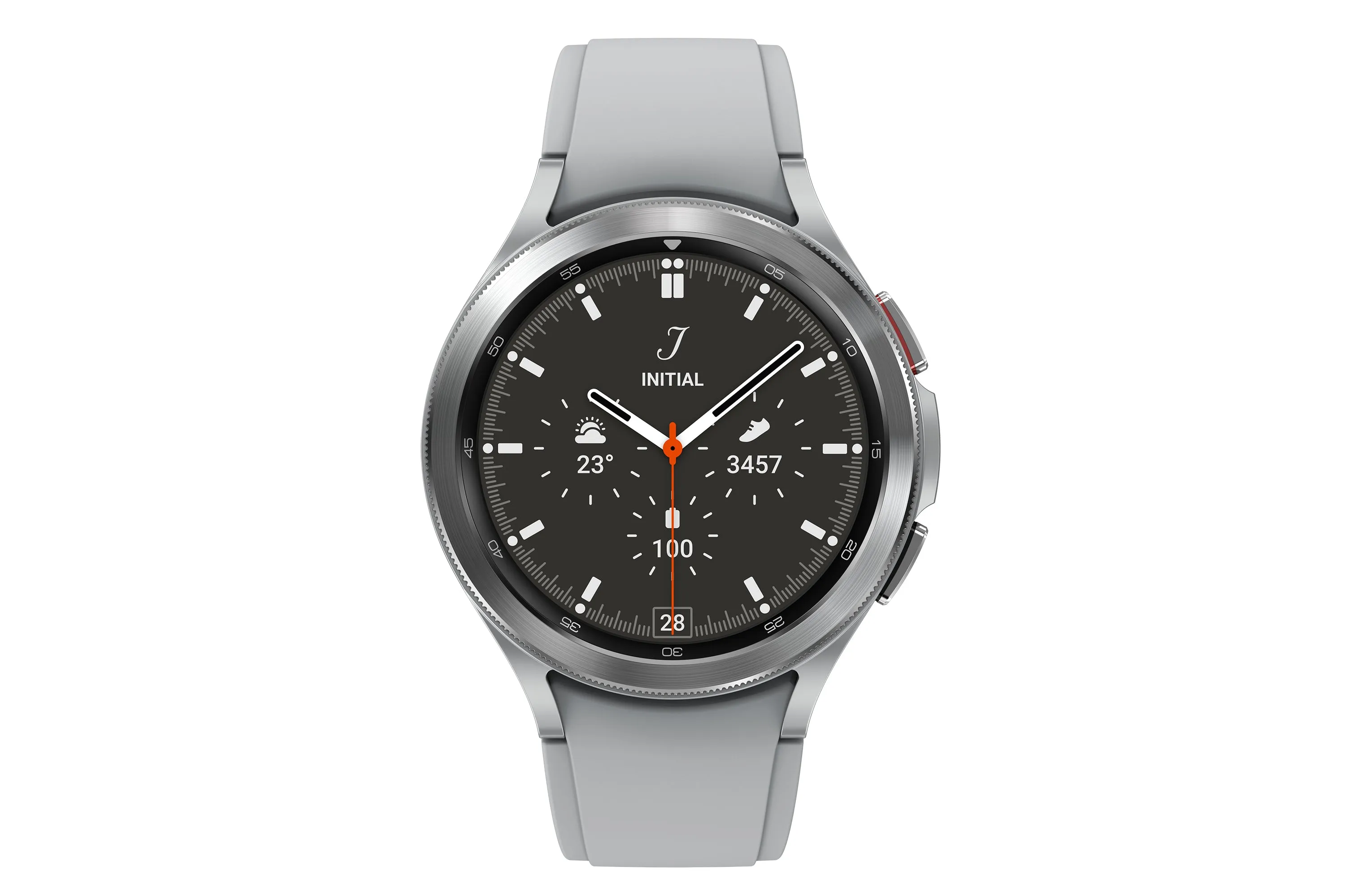 Samsung Galaxy Watch4 Classic 3.56 Cm (1.4") Oled 46 Mm Digital 450 X 450 Pixels Touchscreen Silver Wi-Fi Gps (Satellite