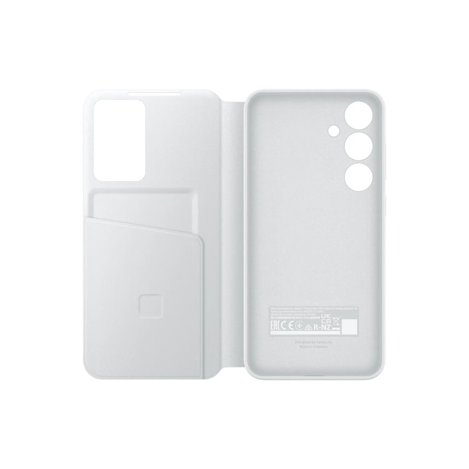 Samsung Smart View Wallet Cover - Samsung Galaxy S24  - White