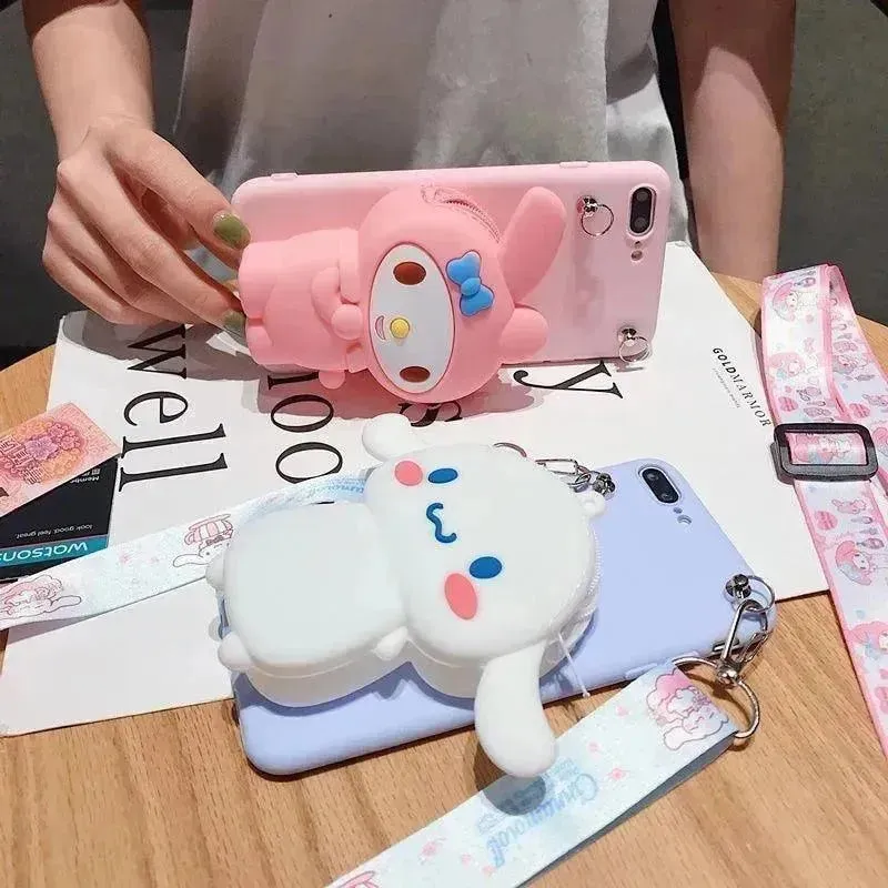 Sanrio Kuromi & Friends Wallet TPU Case (For iPhones)