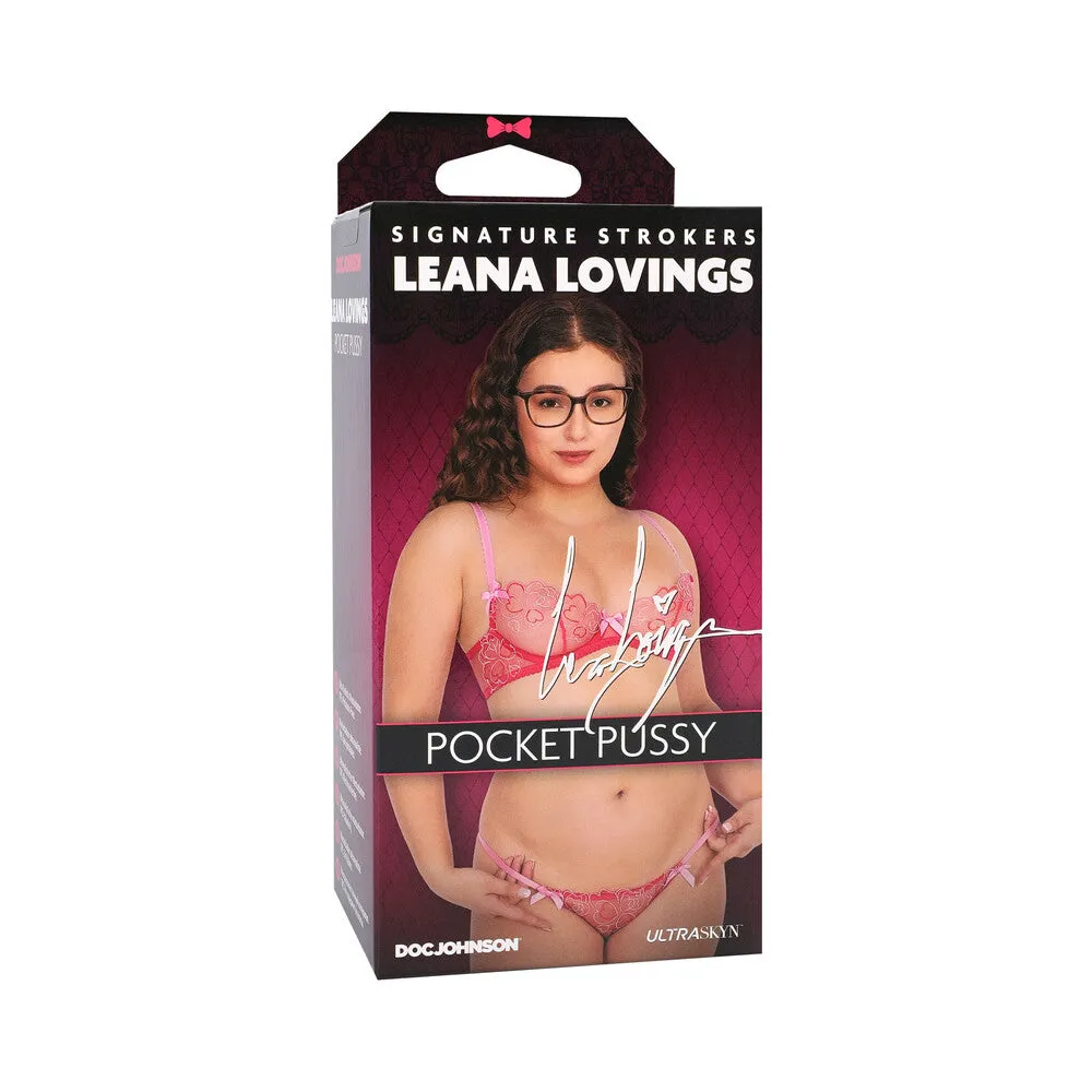 Signature Strokers Leana Lovings ULTRASKYN Pocket Pussy Vanilla