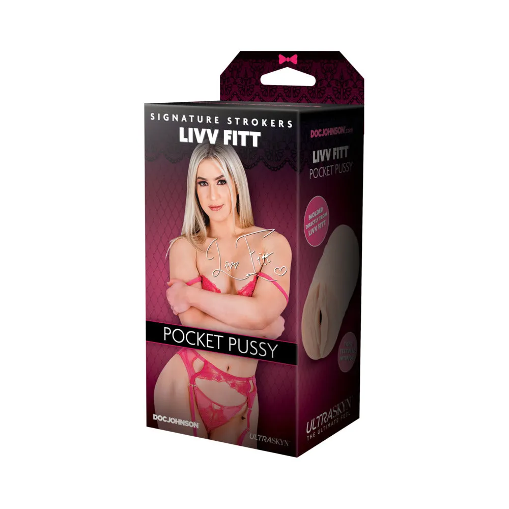 Signature Strokers Livv Fitt ULTRASKYN Pocket Pussy Vanilla