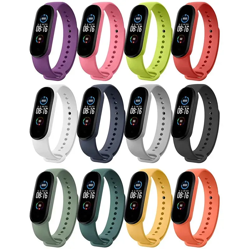 Sillicon Straps MI Bands Multi Colour