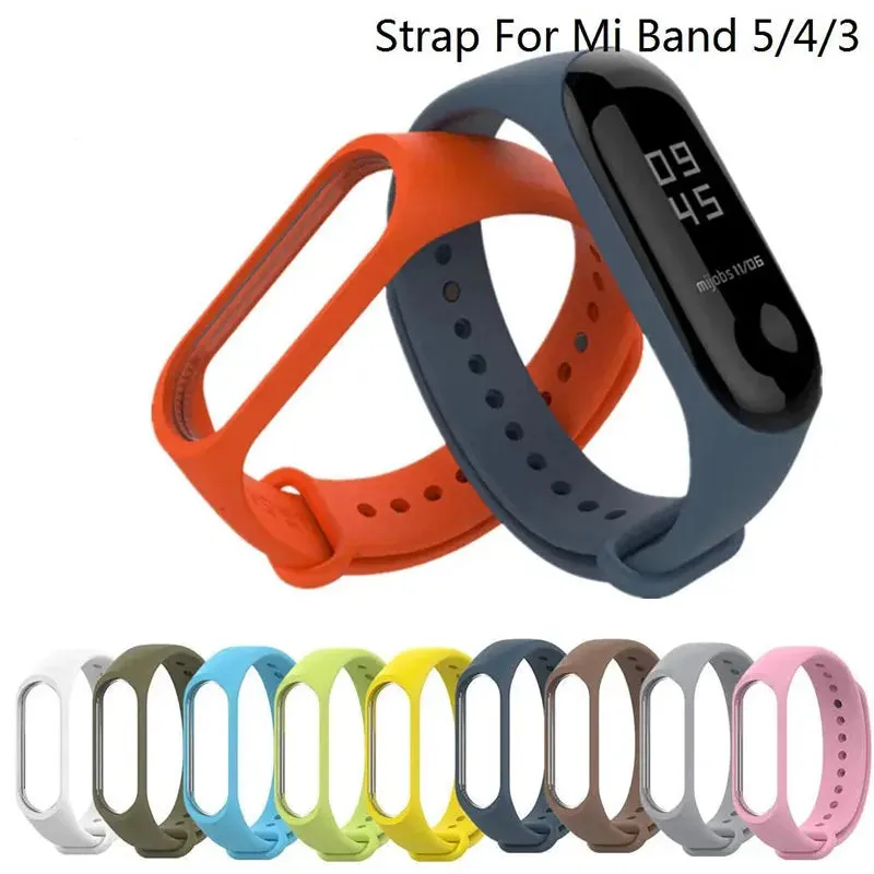 Sillicon Straps MI Bands Multi Colour