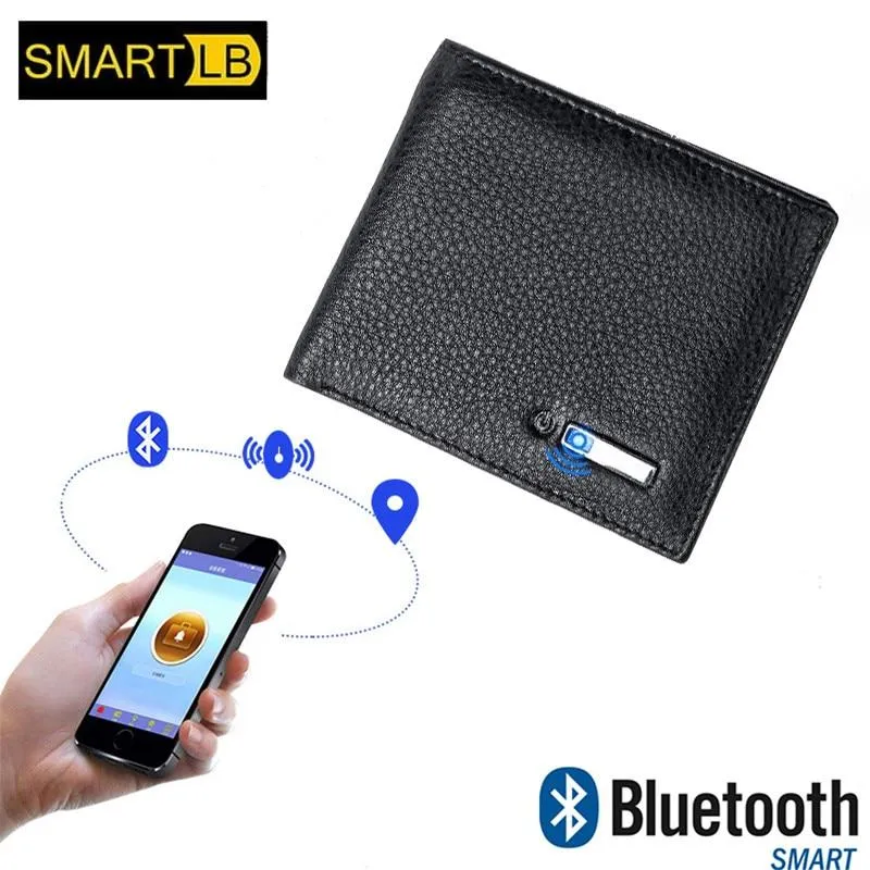 Smart Wallet Men Genuine Leather High Quality Intelligent Bluetooth