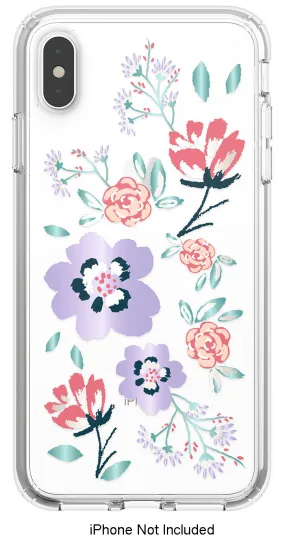 Speck Presidio Canopy Floral Lavender Clear & Print iPhone XS Max Case - 1171137554