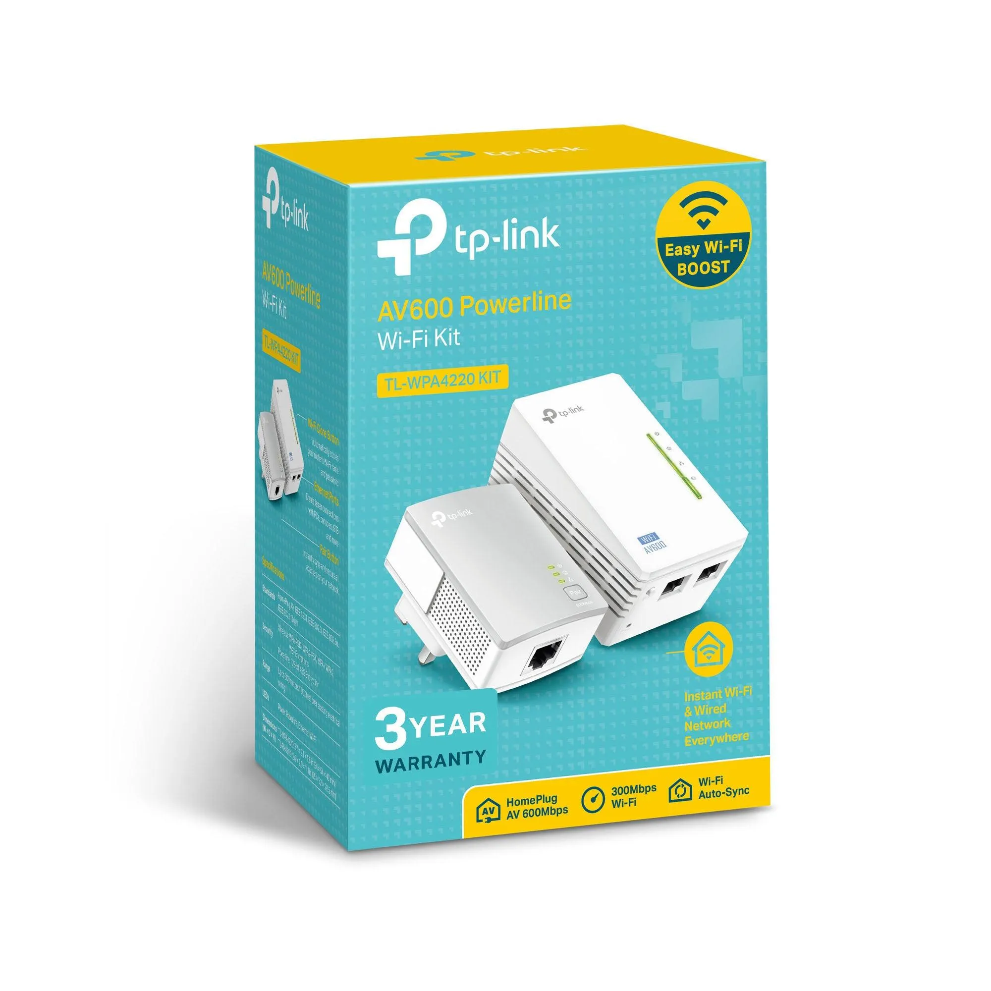 TP-Link AV600 Wi-Fi Powerline Extender Starter Kit | TL-WPA4220 Kit