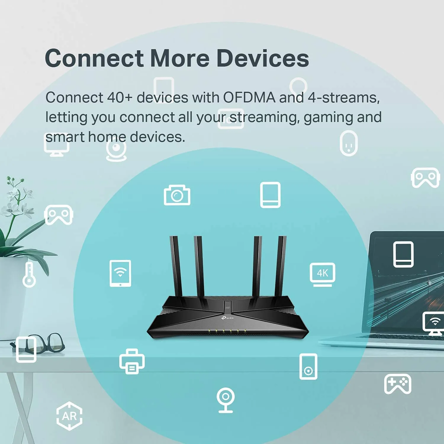 TP-Link AX3000 WiFi 6 Smart WiFi Router (Archer AX50) - Dual Band Gigabit Wireless Internet Router, OFDMA, MU-MIMO, Parental Controls, Built-in HomeCare,Works with Alexa - Brand New