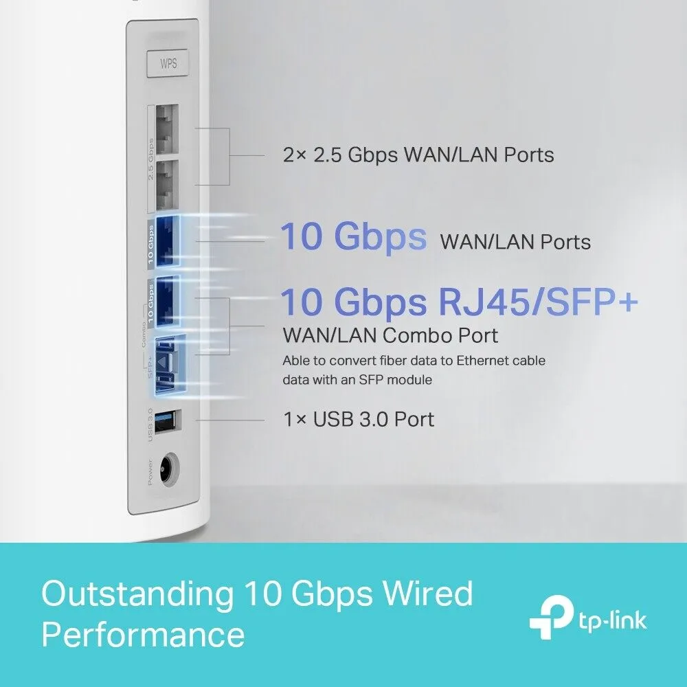 TP-Link Deco BE85 BE22000 Tri-Band Whole Home Mesh WiFi 7 System AI-Driven Mesh Router With Homeshield 6 GHz Band