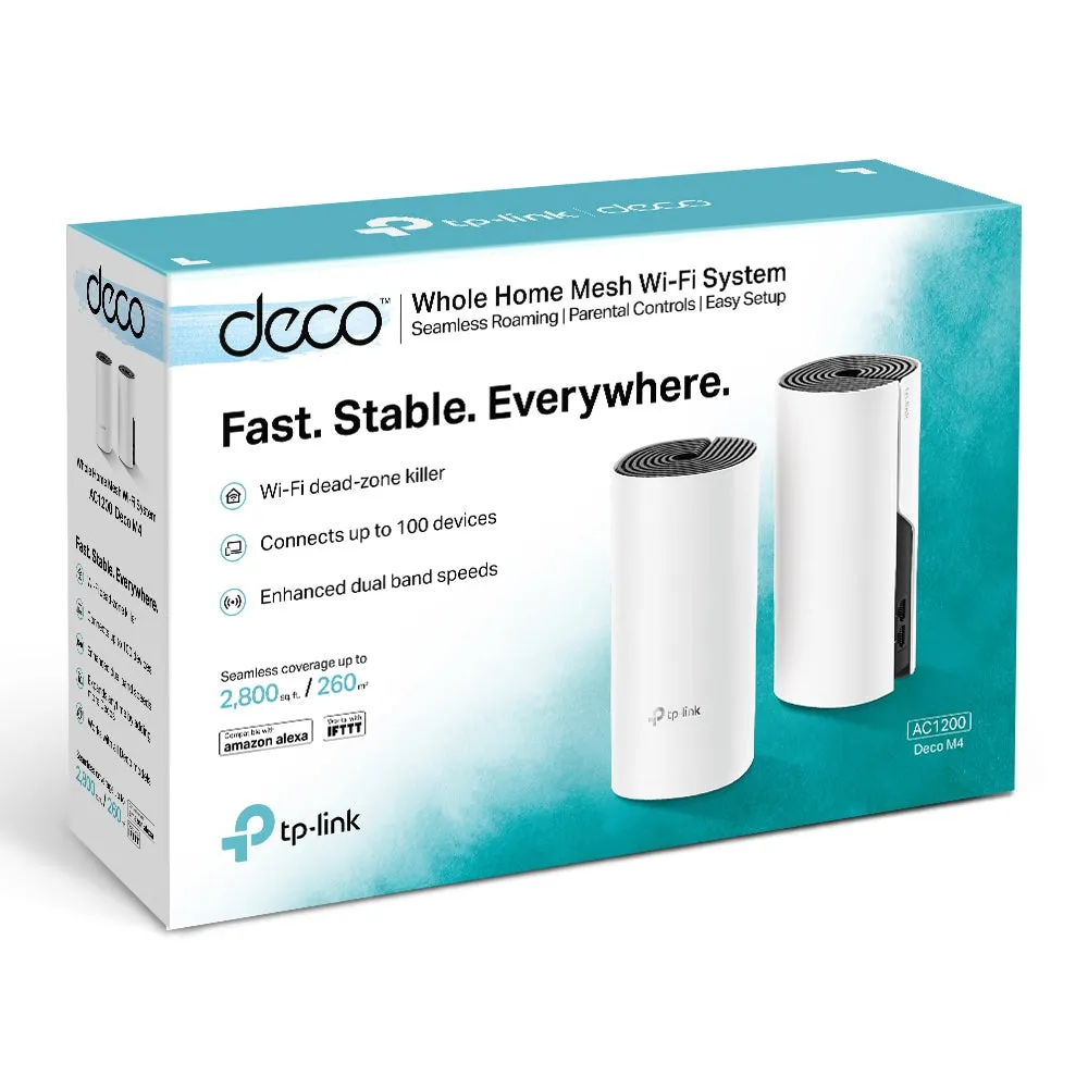 TP-Link Whole Home Mesh Wi-Fi System Deco M4 AC1200 (2 Pack)