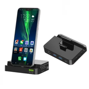 Type-C Expansion Dock Huawei Mate10/P20 Mobile Phone to HDMI/SD/TF Samsung Cell Phone Stand Converter