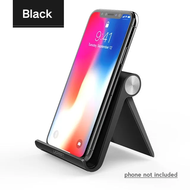 Ugreen Phone Holder Stand for iPhone 8 X 7 6 Foldable Mobile Phone Stand for Samsung Galaxy S9 S8 Tablet Stand Desk Phone Holder