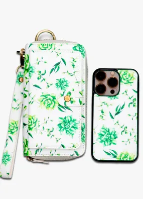 Ultimate Wristlet Phone Case in Succulent Print