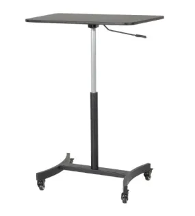 Victor High Rise Mobile Adjustable Desk Cart