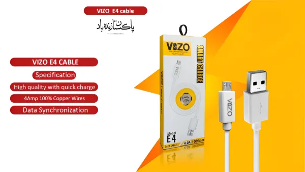 Vizo E4 Micro-usb/android Data Cable Fast Charging Data Cable