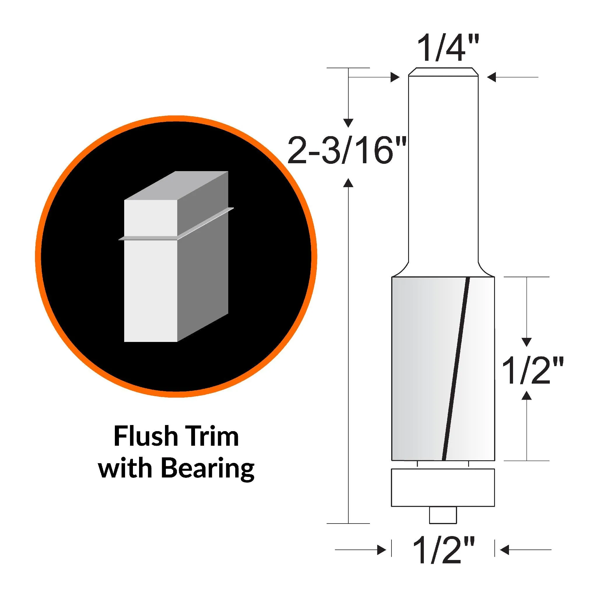 WEN RB500-3 Heat-Treated Multi-Profile Carbide-Tipped Router Bit Set (3-Piece)