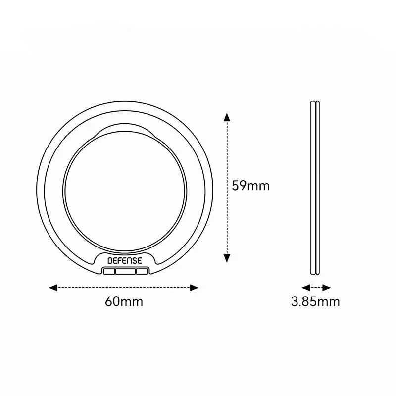 X-Doria Defense MagSafe Stand 360° Rotation Magnetic Ring Holder