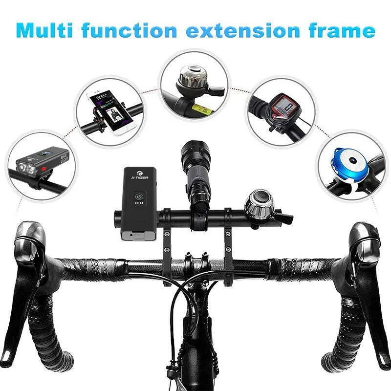 X-TIGER Bike Handlebar Extender Lightweight Durable Double Rack Multifunctiona Bicycle Handlebar Extension Bracket