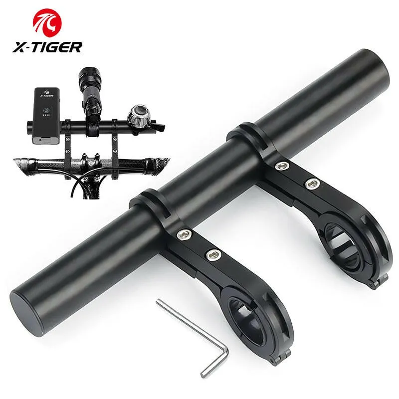 X-TIGER Bike Handlebar Extender Lightweight Durable Double Rack Multifunctiona Bicycle Handlebar Extension Bracket