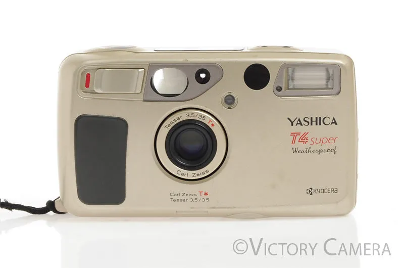 Yashica T4 Super Weatherproof 35mm Film Point & Shoot w/ WLF -Cool-